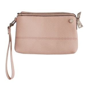NWOT Steve Madden Pink Faux Leather Wristlet Clutch